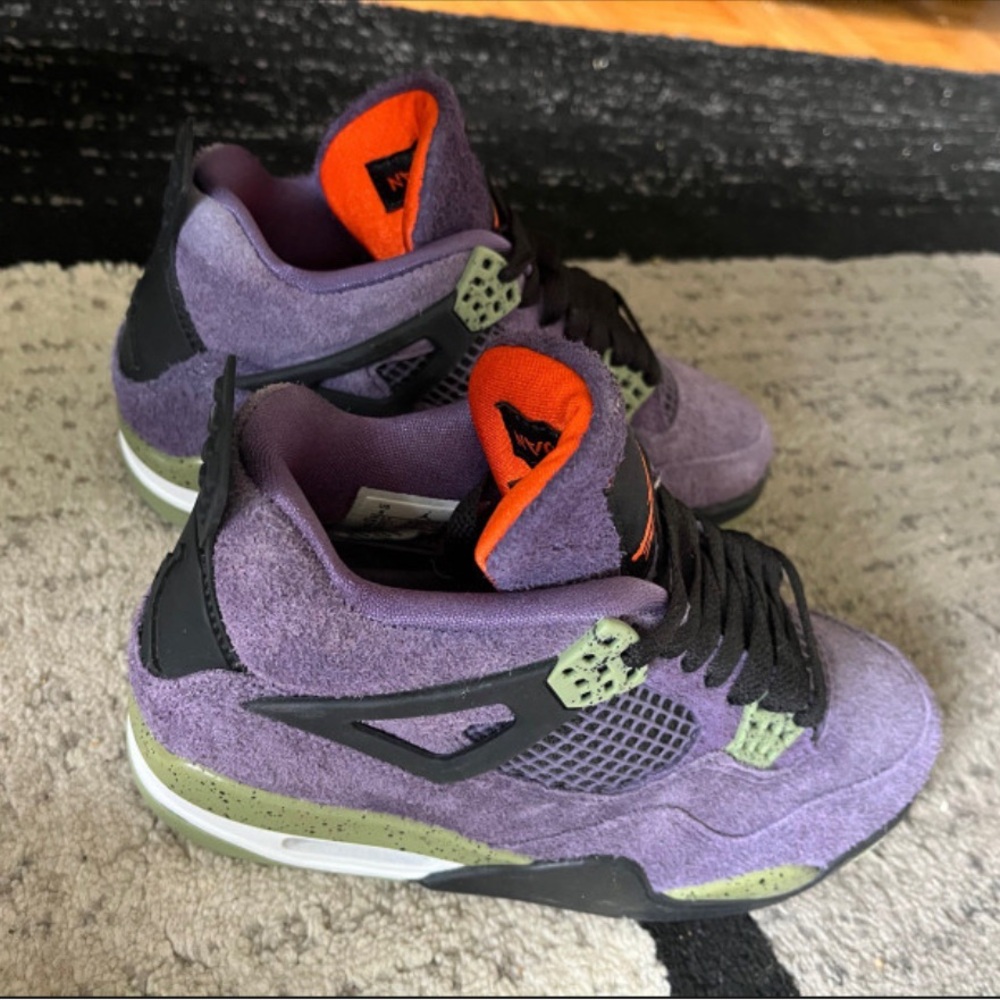 Purple and Orange Sneakers